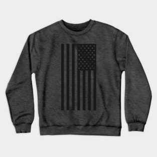 US Flag Down - Black Crewneck Sweatshirt